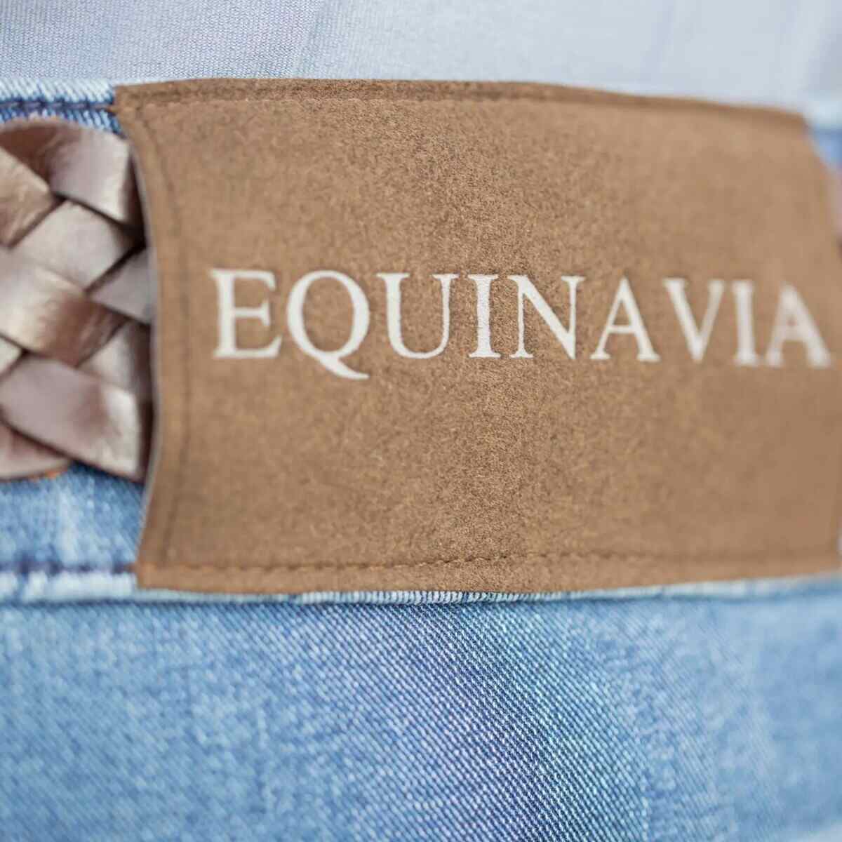 Equinavia Helena Womens Denim Full Seat Breeches brand detail