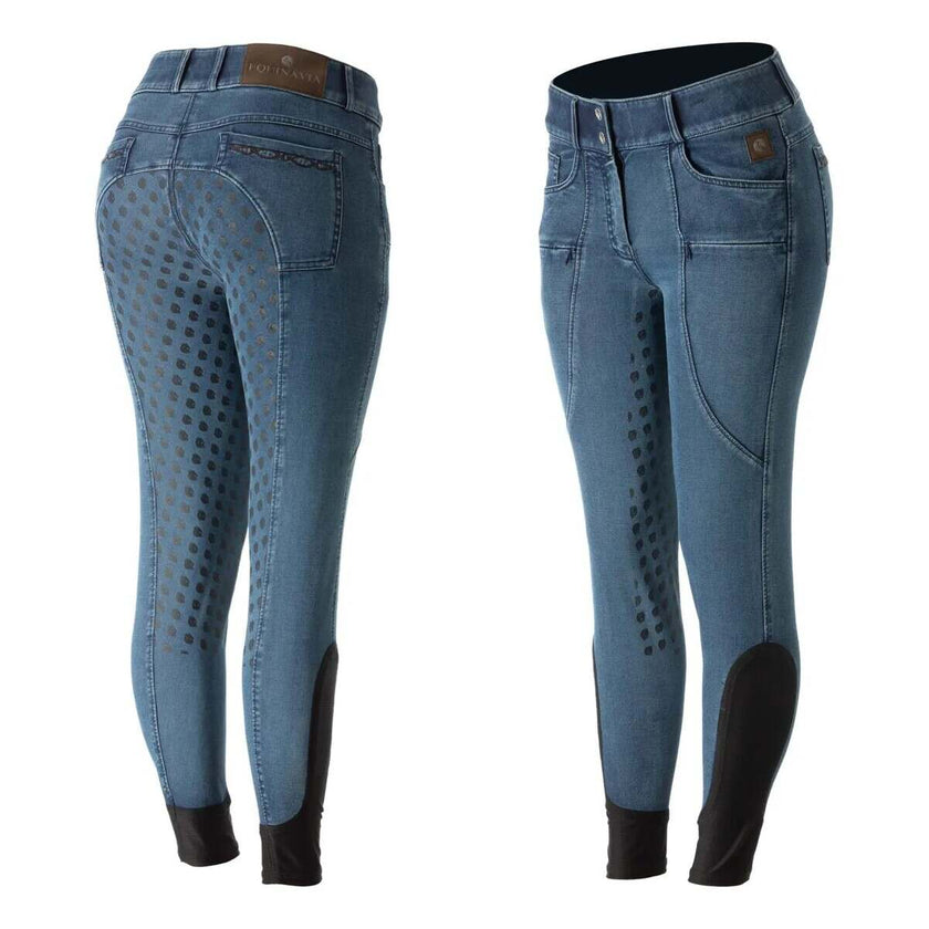 Equinavia Helena Womens Denim Full Seat Breeches dark blue