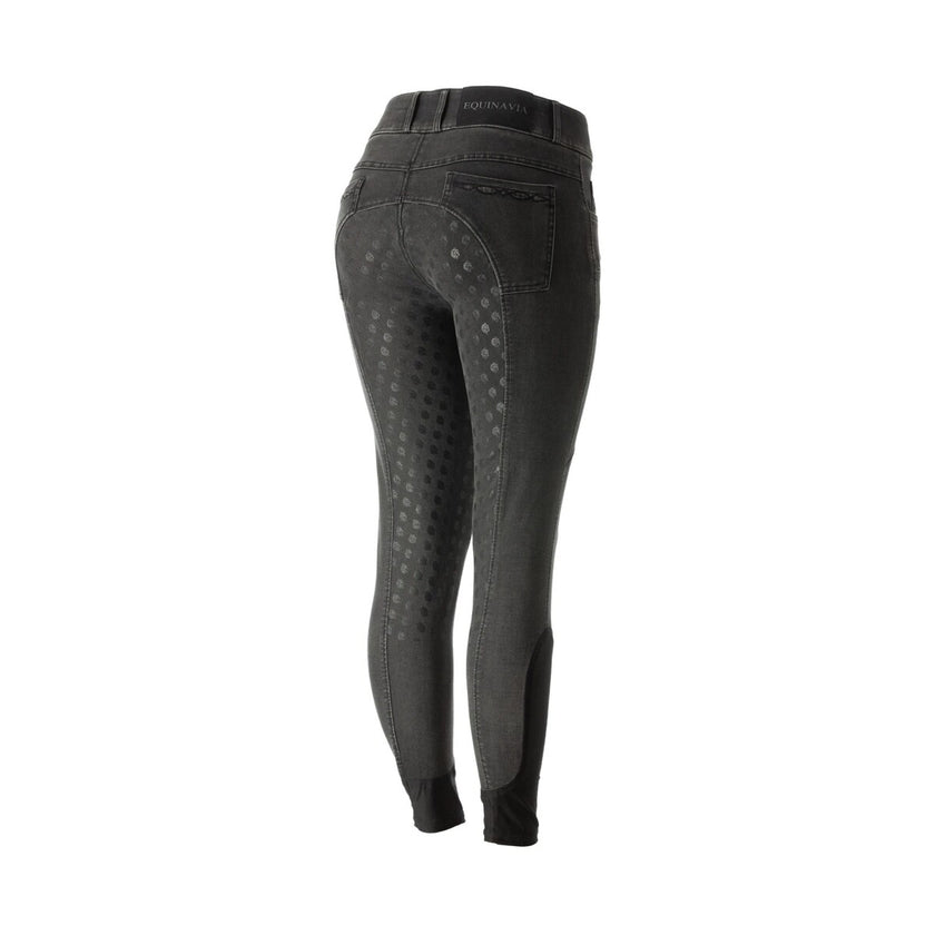 Equinavia Helena Womens Denim Full Seat Breeches in black