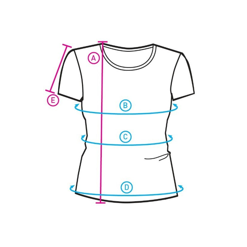 Equinavia Ingrid Women's Short Sleeved Show Shirt measurement instructions