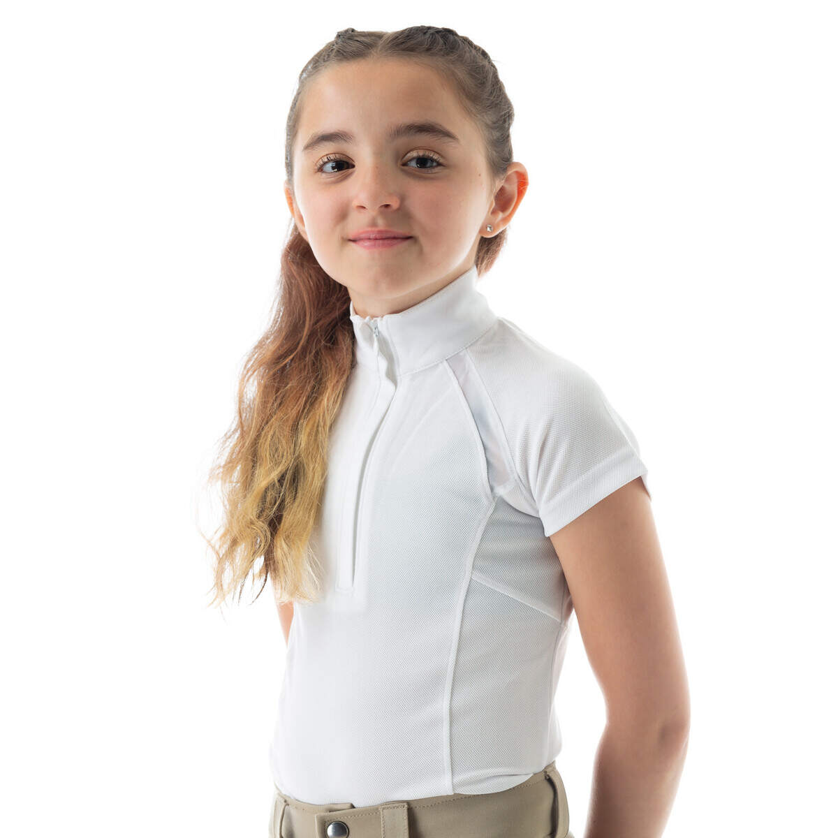 Equinavia Lotta Kid's Short Sleeved Show Shirt Front view 
