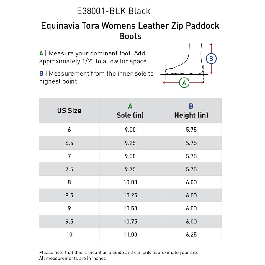 Equinavia Tora Womens Leather Zip Paddock Boots