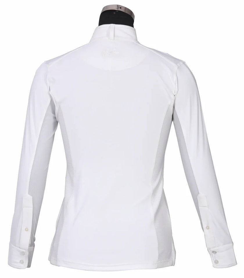 Equine Couture Ladies Cara Long Sleeve Show Shirt back view