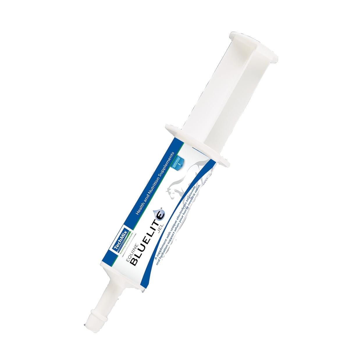 Equine BlueLite Jel 60cc tube of electrolytes for hydration support in horses