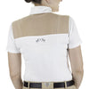Equine Couture™ Women's Nicolette EquiCool Short Sleeve Show Shirt White Safari Back