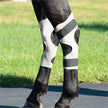 Equine Icing & Cooling Hock Wraps on a model horse