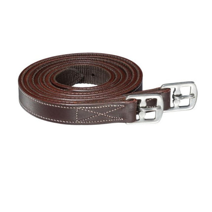 Equitare Cadence Leathers in havanah with numbered holes.