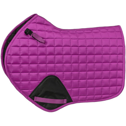 Equitare Close Contact All Purpose Shaped Square Pad in raspberry