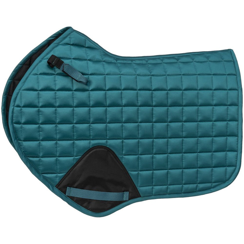 Equitare Close Contact All Purpose Shaped Square Pad in peacock