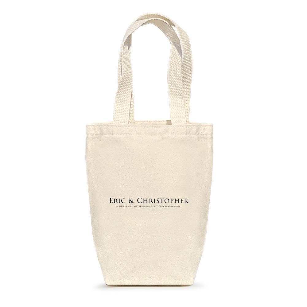 Eric & Christopher - Horse Gift Bag back side with brand printed in black