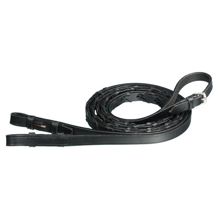Extra Long Laced Rein black