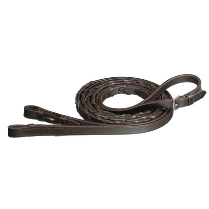 Extra Long Laced Rein brown