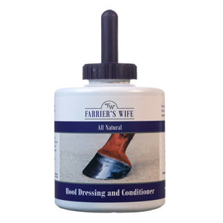 FARRIER'S WIFE® Hoof Dressing and Conditioner with Brush 30 oz