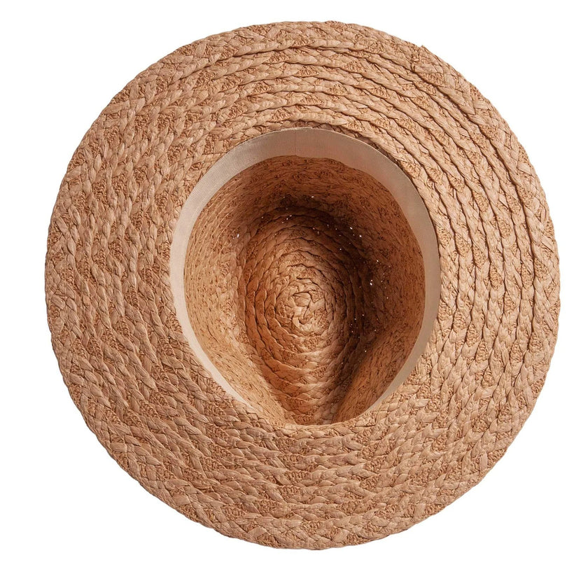 Fabian Straw Sun Hat inside