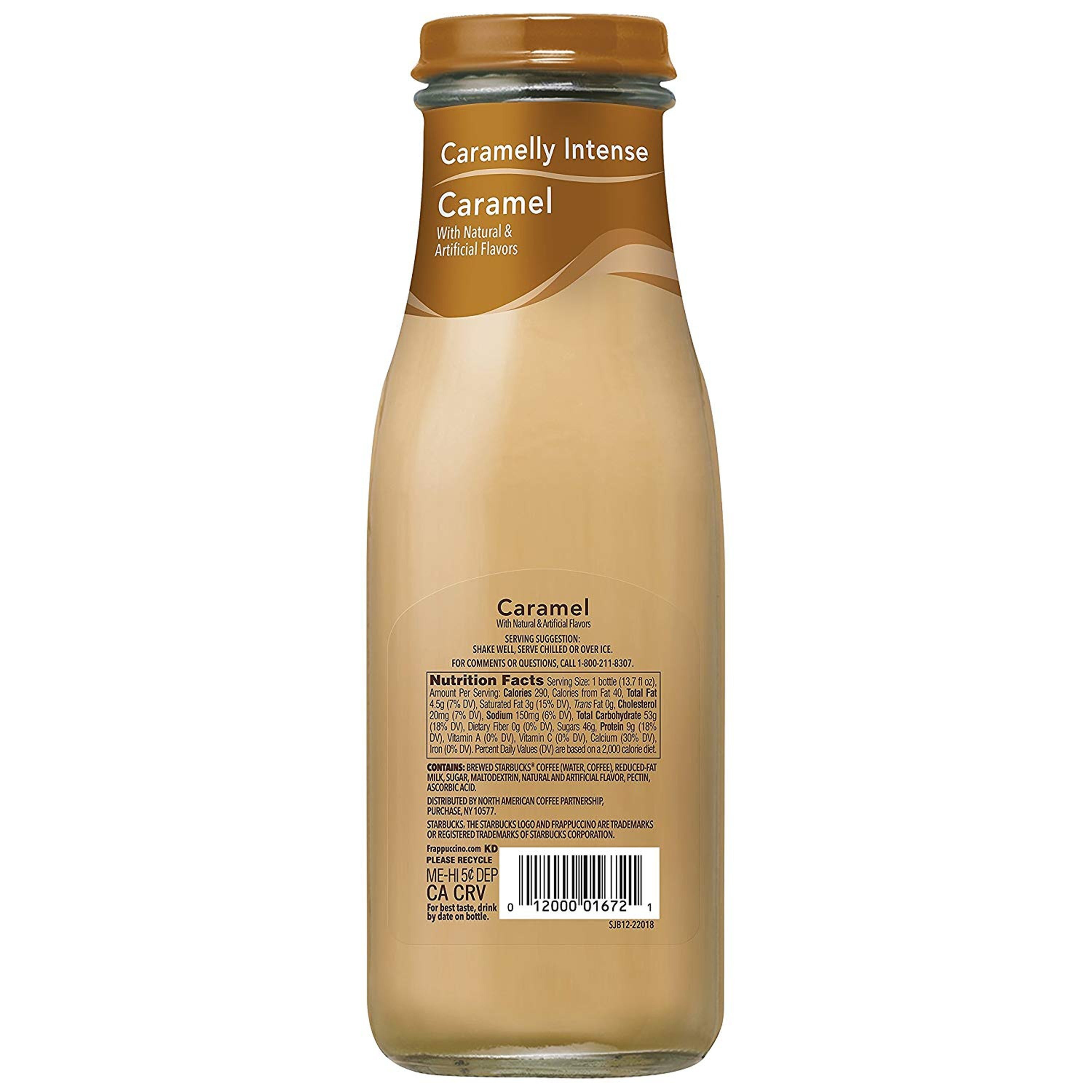 BEVERAGE - Starbucks, Frappuccino, Caramel Flavored, Chilled Coffee Drink