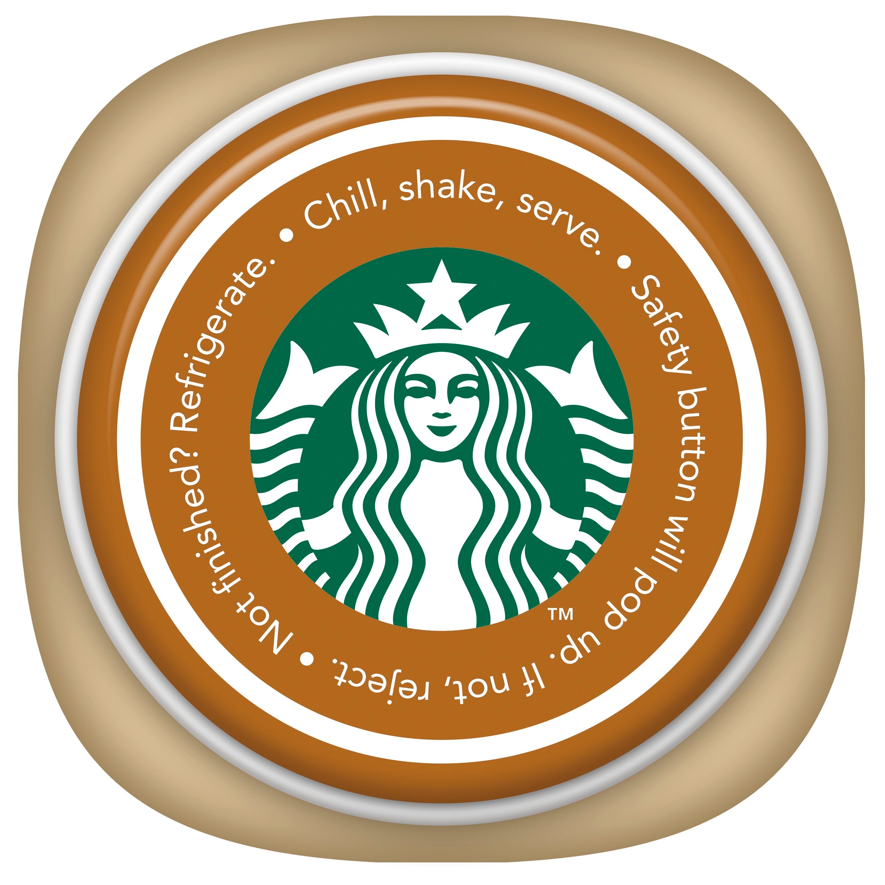 BEVERAGE - Starbucks, Frappuccino, Caramel Flavored, Chilled Coffee Drink