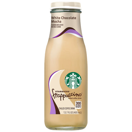 BEVERAGE - Starbucks, Frappuccino, White Chocolate Mocha Flavored, Chilled Coffee Drink