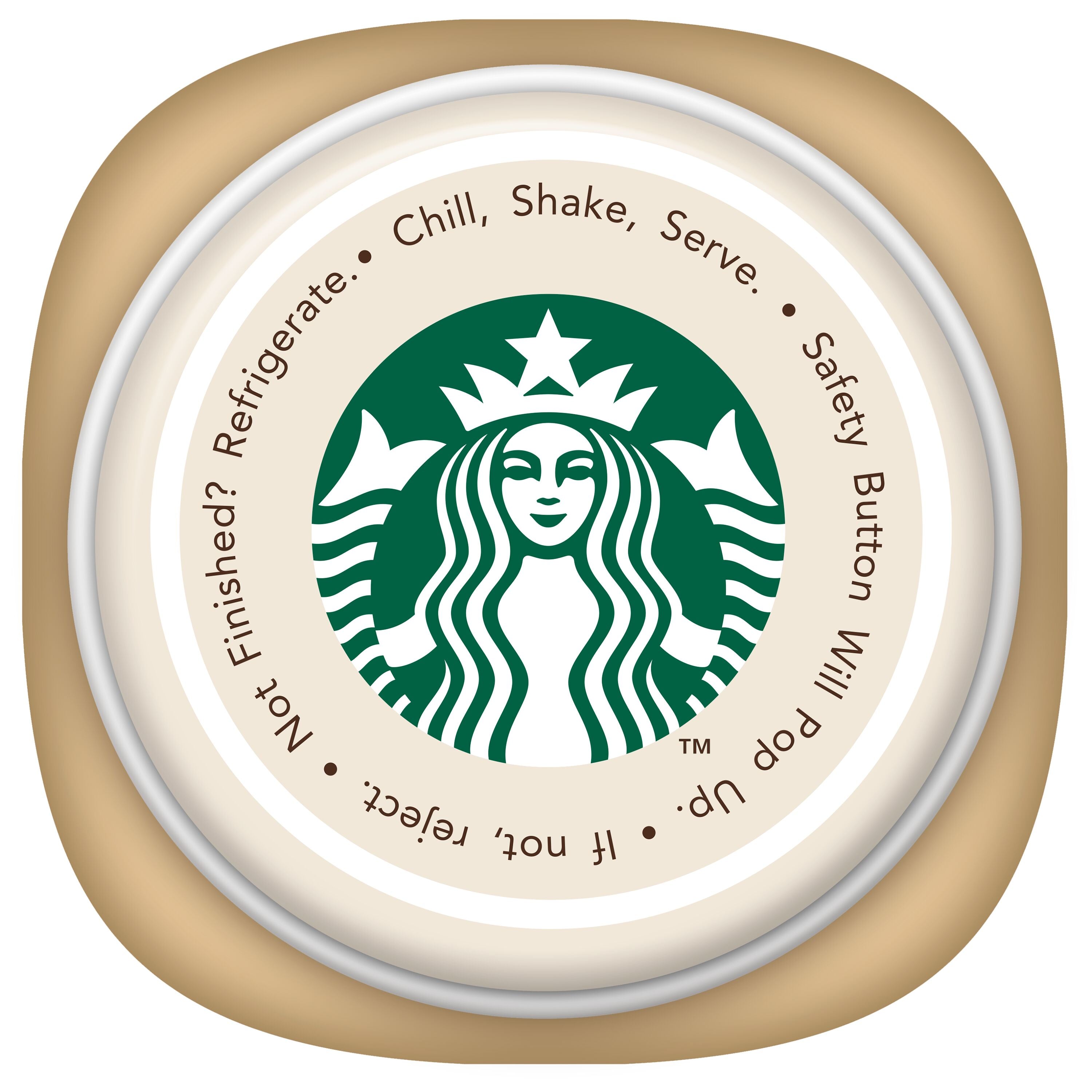 BEVERAGE - Starbucks, Frappuccino, White Chocolate Mocha Flavored, Chilled Coffee Drink