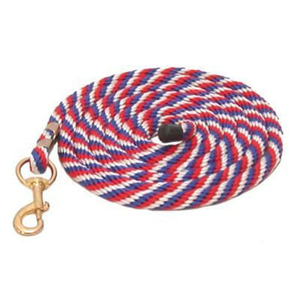Gatsby Poly 8ft Lead/Snap - Red/Blue/White