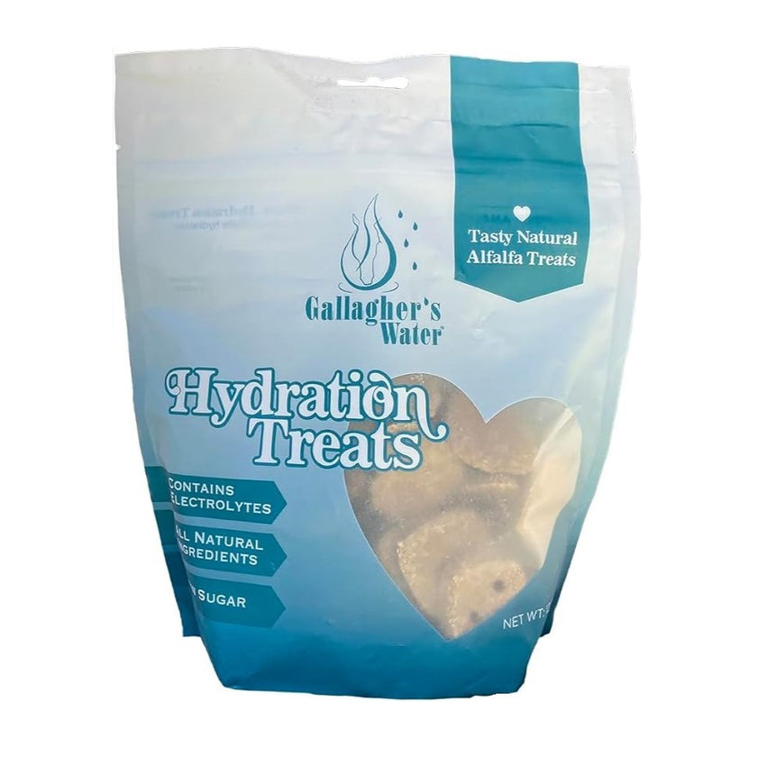 Bag of Gallagher's Water Hydration Treats on a white background