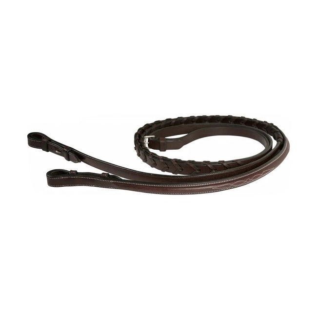 Gatsby Fancy Raised Laced Reins Havana