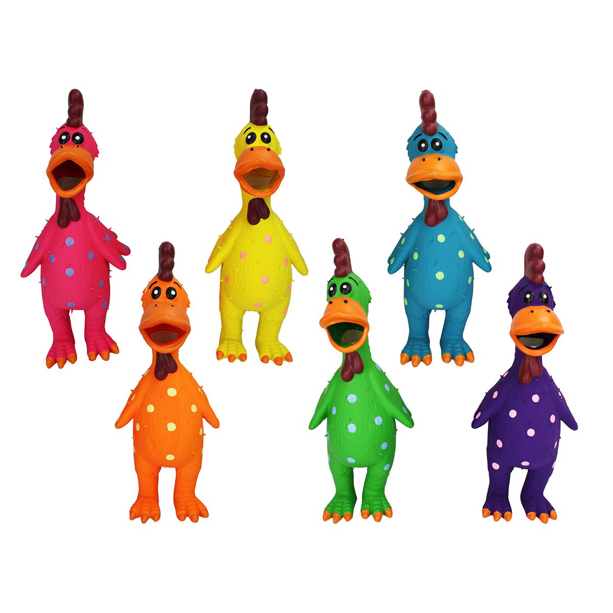 Globkens Chicken Dog Toy in assorted colors
