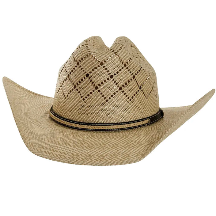 American Hat Makers Gunman Straw Cowboy Hat front view