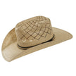 American Hat Makers Gunman Straw Cowboy Hat side top view