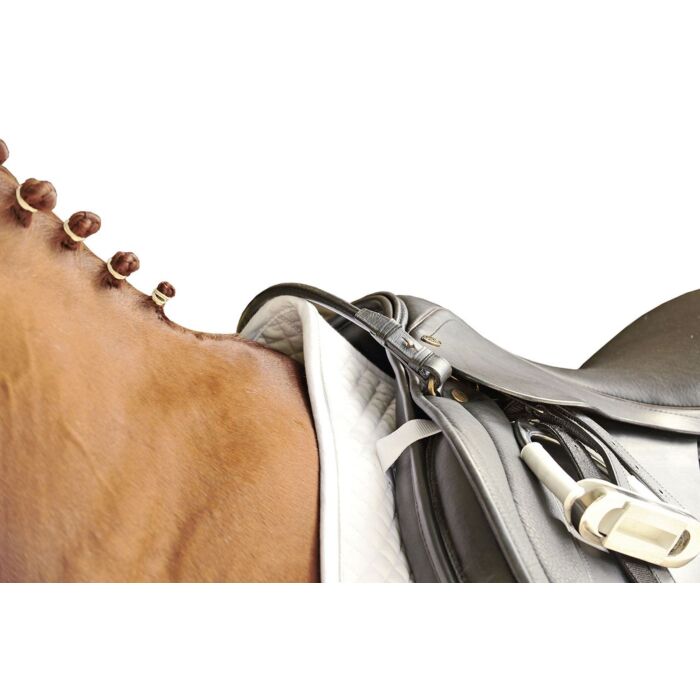 HKM Leather Grab Strap on model horse