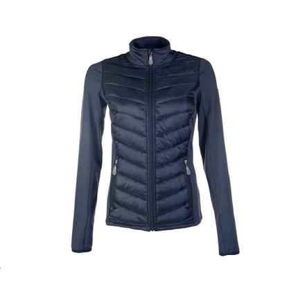 HKM Prag Jersey/nylon Jacket front with two zip pockets and a high collar.