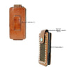 Hair on Hide Belt Phone Case w/ Turquoise front and back