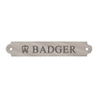Chrome name plate for halter