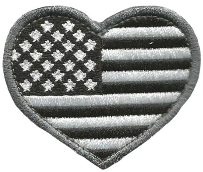 Notch USA Heart Flag Patch