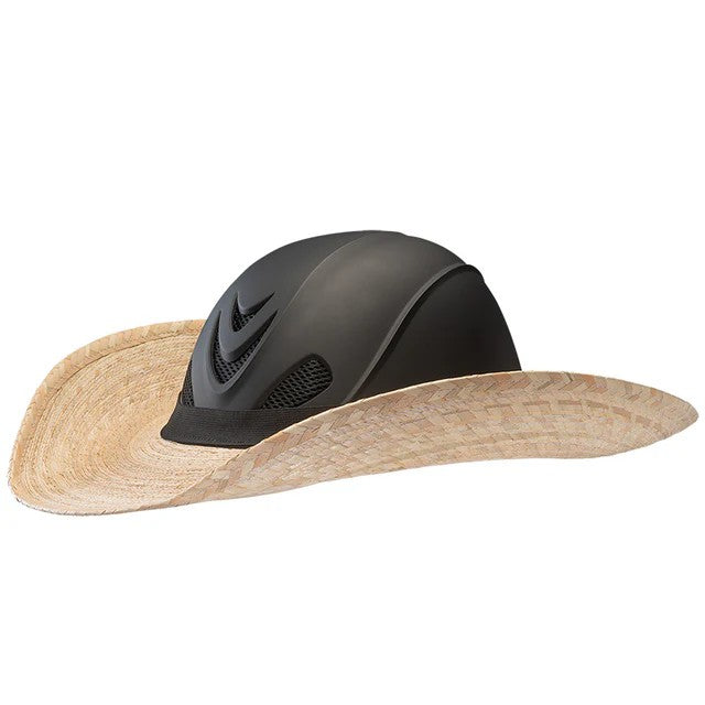 Helmet Brimmer™ shown on a black helmet