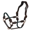Henri de Rivel Leather Rope Halter - hanana and hunter green