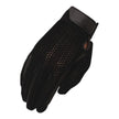 Heritage Crochet Riding Glove in black