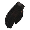 Heritage Crochet Riding Glove in black