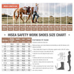 Men's Steel Toe Cowboy Safety Boots size chart