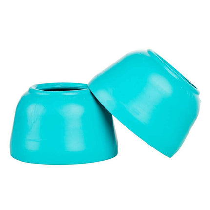 Horse-Craft Products Turquoise Premium Pull On Rubber Bell Horse Boots 