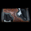 HorseHairz Equestrian Large Tooled Leather Bifold Wallet back