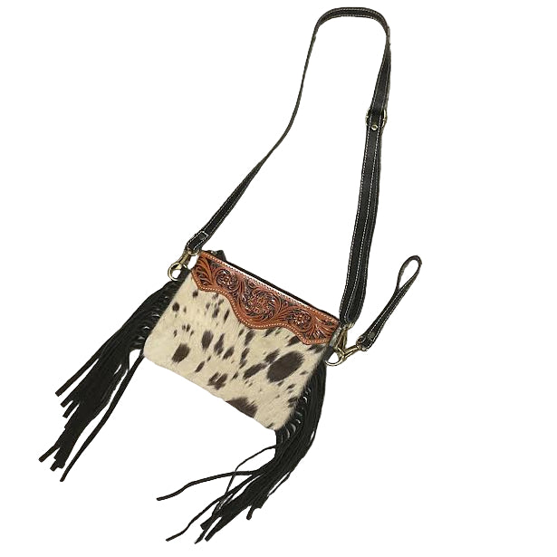 HorseHairz Equestrian Handbag with black fringe