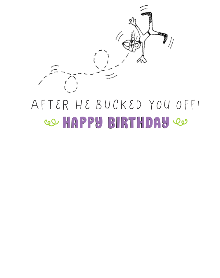 Horse Birthday Card: Celebrate like...!