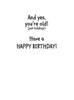 Horse Birthday Card: The Barn Voted with humorous text on a white background