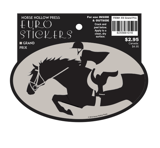Horse Sticker: Grand Prix Jumper in its package