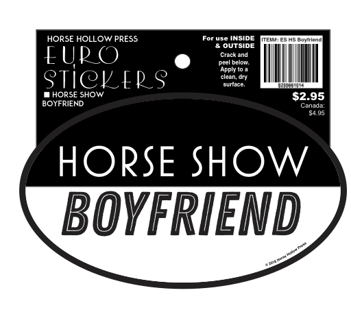 Horse Sticker: Horse Show Boyfriend in its package