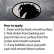 Horse Sticker: Horse w/ Flowing Mane with instructions on how to apply