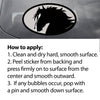 Horse Sticker: Horse w/ Flowing Mane with instructions on how to apply