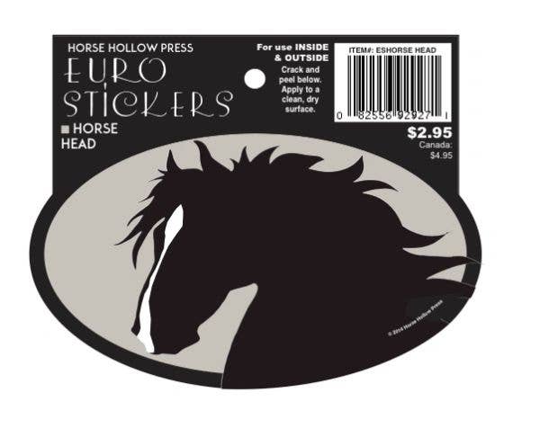 Horse Sticker: Horse w/ Flowing Mane in its package