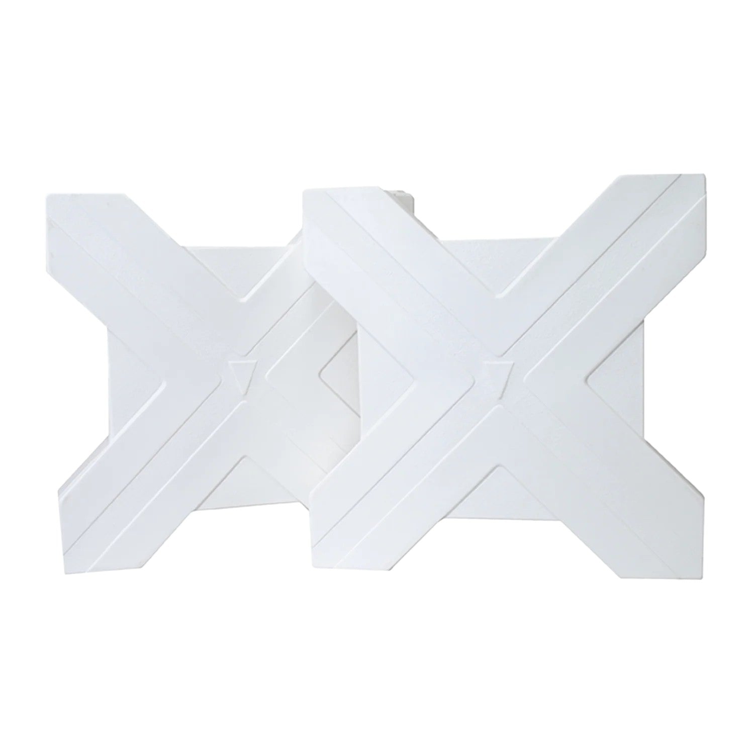 Horsemen's Pride white Cavalletti showing pair ends.