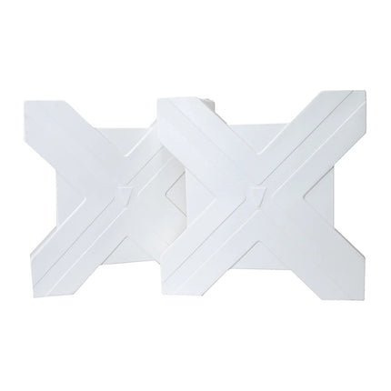 Horsemen's Pride white Cavalletti showing pair ends.